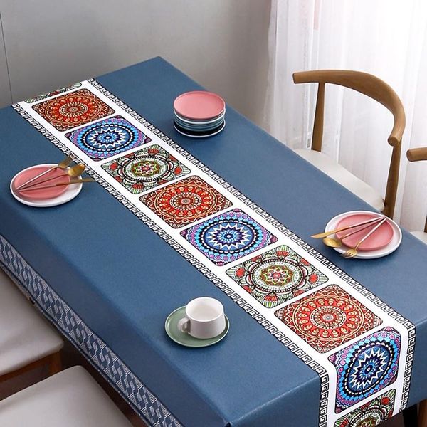 

table cloth tablecloth rectangular pvc cover waterproof oil-proof spill-proof wipeable for home party cafe