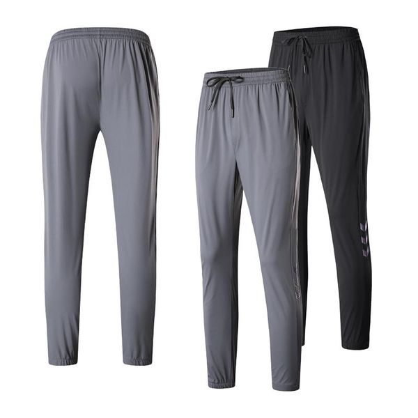 

men sweatpants zipper pockets running sport trousers quick dry prints fitness training trackpants casual gym pant large size 4xl pants, Black;blue