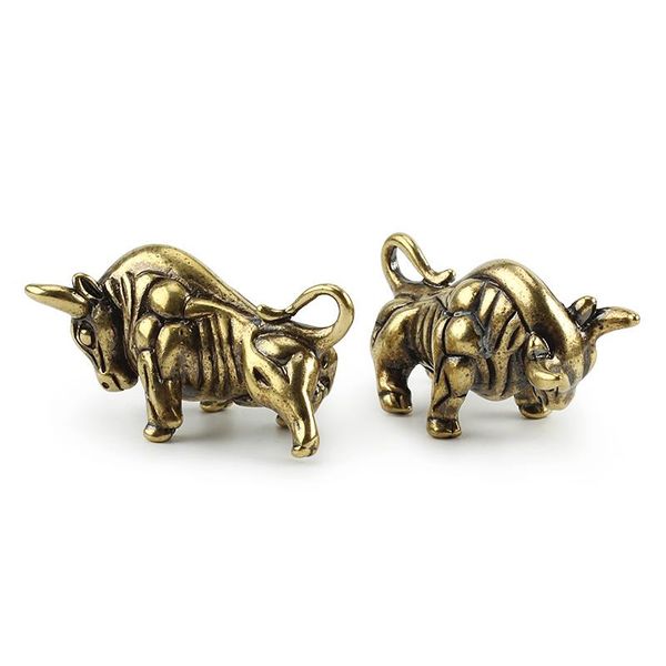 

outdoor gadgets 1pcs diy brass cow paracord accessories bullfight keychain pendant