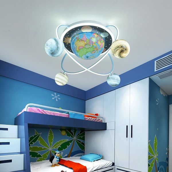 

ceiling lights room lamp boy bedroom personality light universe wandering earth satellite cartoon