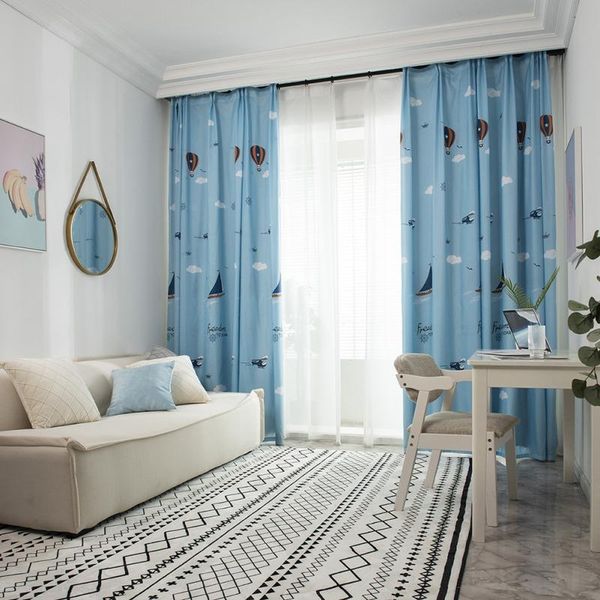 

printing brushed curtain love heart modern simple fresh tulle curtains on the windows in living room bedroom study 140*260cm & drapes
