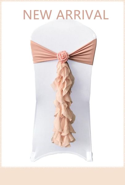 

pink elegant chair sashes for el wedding party banquet decor