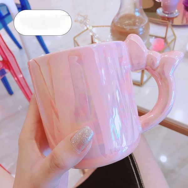 

mugs unique creative mug ceramics fashion luxury sakura pink large capacity girl simple kubek ceramiczny bar supplies di50kb