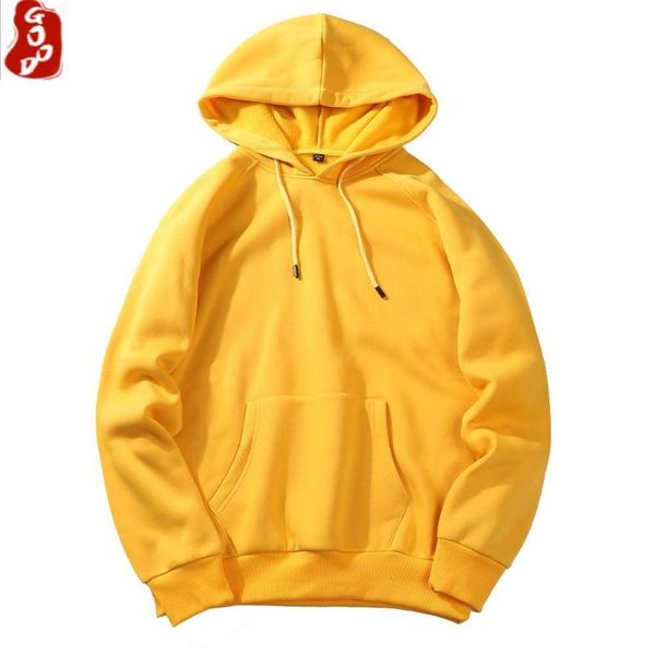 

men's hoodies & sweatshirts 2021 autumn mens fleece hip hop pure warm velvet fabrics winter brand men white clothing, Black