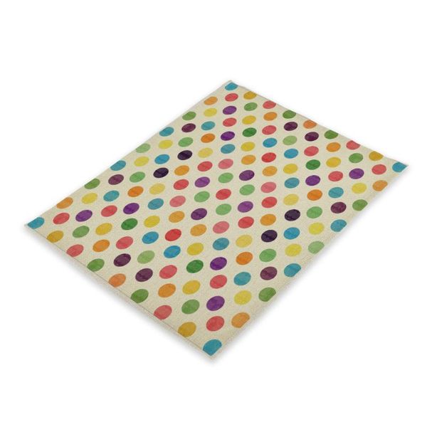 

mats & pads color wave point pad household bowl pickup restaurant coffee table cup west food rectangular insulation mat