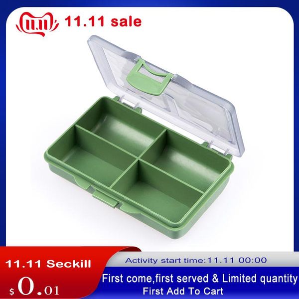 

7/8 compartment fishing bait box lure hooks storage case carp tool tackle organizer sorting accessories pesca