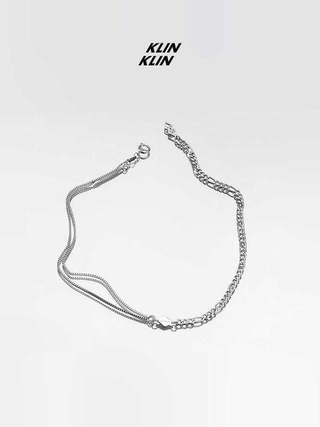 

klinklin stitched necklace 2021 necklace for men and women, Silver