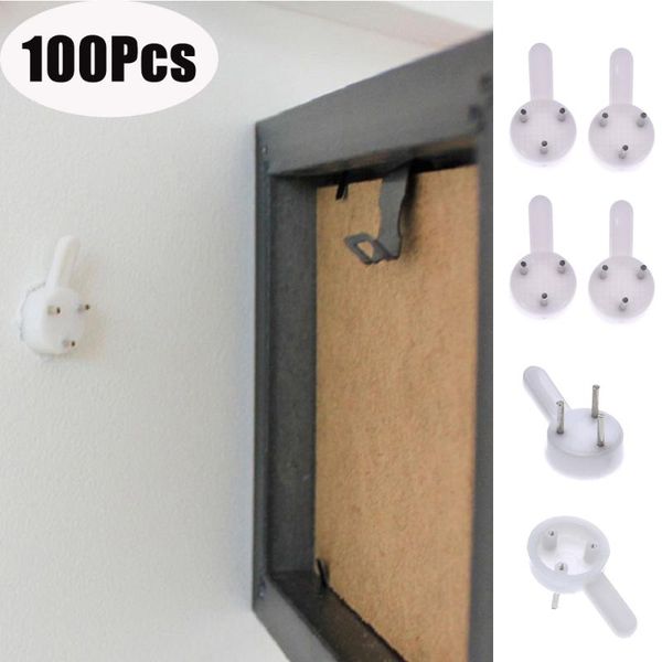 

white painting po frame hook plastic invisible wall hooks mount picture nail hanger mirror hanging hangers & rails