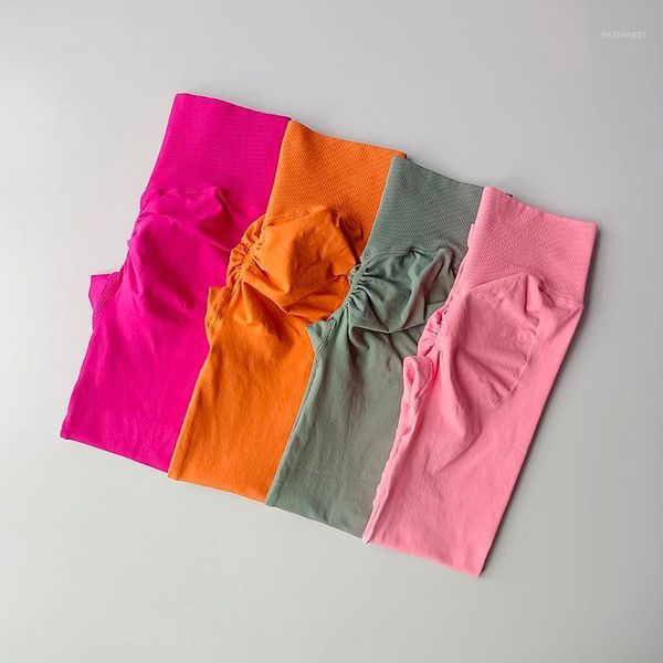 

yoga outfit high waist naked feeling leggings push up sport women fitness running pants energy seamless gym 12 colors
