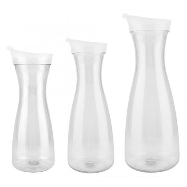 

water bottles stainless steel acrylic transparent juice bottle jug ice cold with lid for bar home use sport silicone