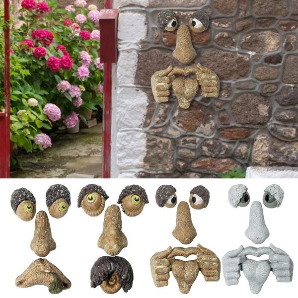 

tree face decor resin old man luminous ornament garden decoration decorations