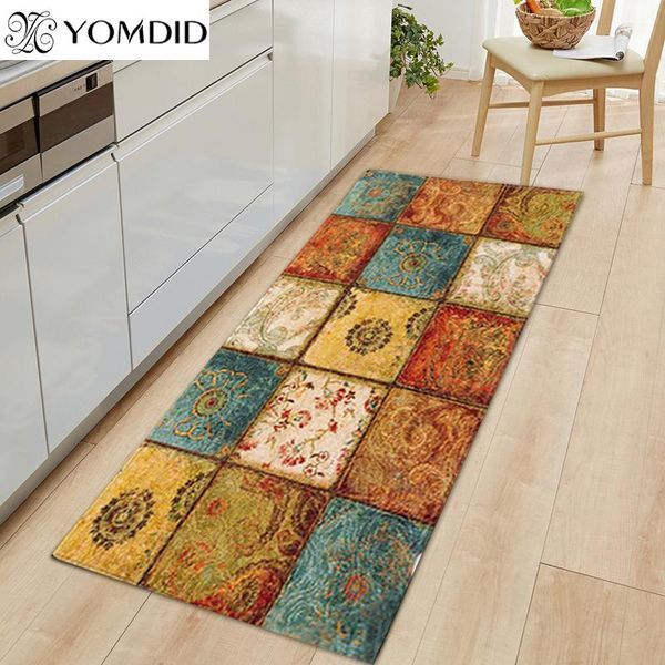 

carpets modern kitchen mat long geometric bedroom entrance doormat 3d pattern home floor decoration living room carpet non-slip rug