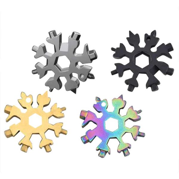 

hand tools multifunctional snowflake wrench tool inner octagonal hexagonal carrying belt 18-in-1 mini universal