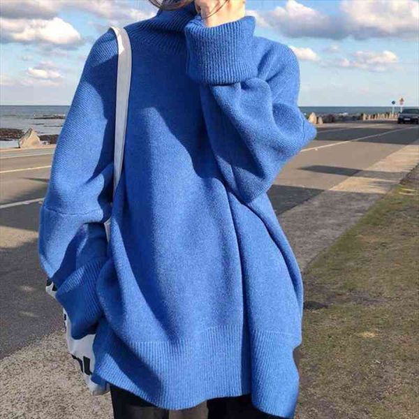 

womens turtleneck sweater spring autumn solid long sleeve pattern casual knitting pulloveres overszied sweaters women, White;black