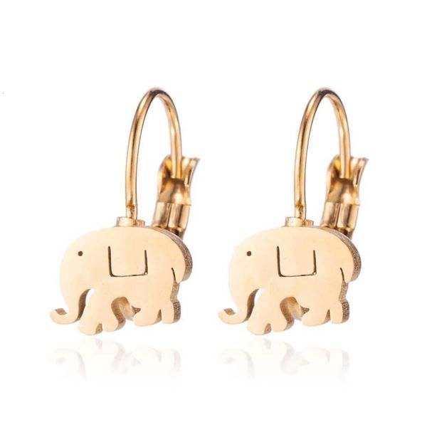 

fashion simple elephant stainless earrings small fresh earrings