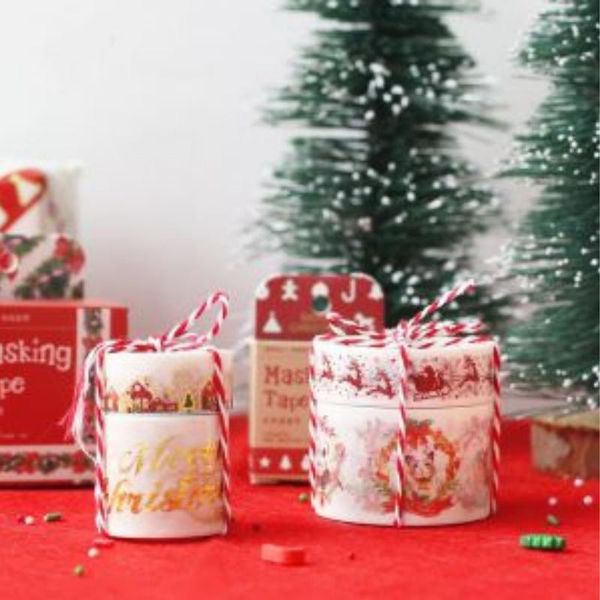 

gift wrap 1pc creative golden christmas decorative adhesive tape washi masking tap