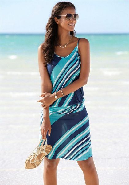 

maternity dresses women's wear printed wave pattern loose dress beach casual, White