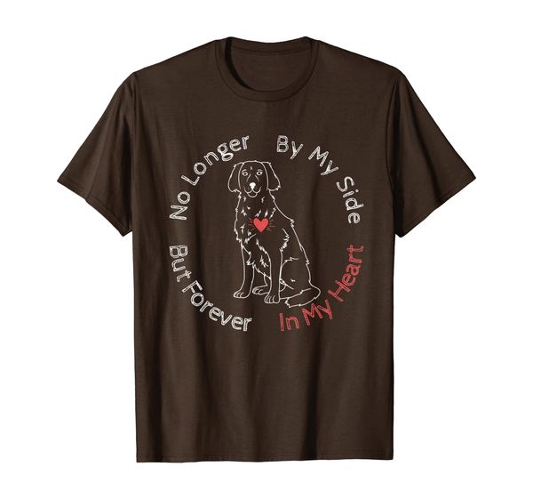 

memorial gift for the loss of a beloved golden retriever dog t-shirt, White;black