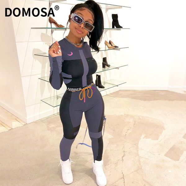 

fall winter long sleeve srop tracksuit women two 2 piece outfits sports fitness high waist sportwear sets sweatsuit dress, White