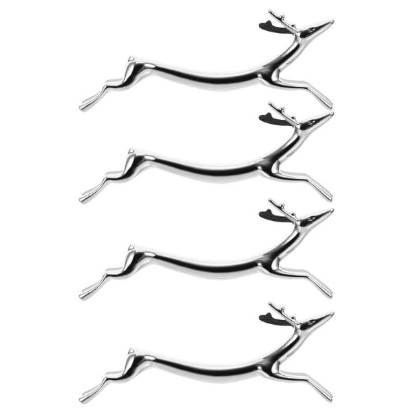 

chopsticks 4 pcs cutlery holders shelves fawn-shaped brush pen racks (silver)