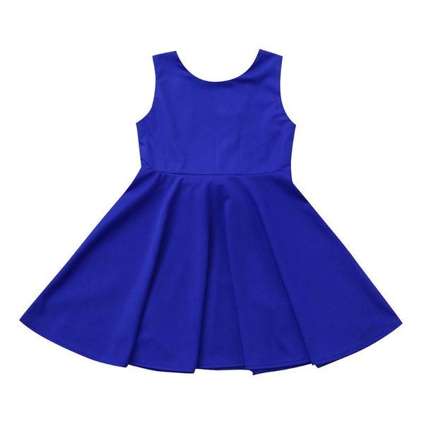 

girl's dresses lonsant girl dress baby sleeveless solid bowknot backlesss pretty toddler kid party show clothes princess, Red;yellow