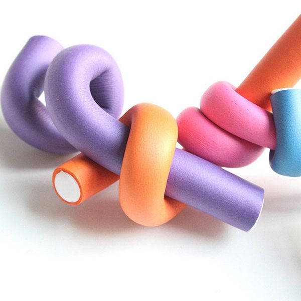 

hair straighteners 10 pcs/set curler magic air roller curling sticks soft foam twist flexi rods diy styling tool butt666, Black