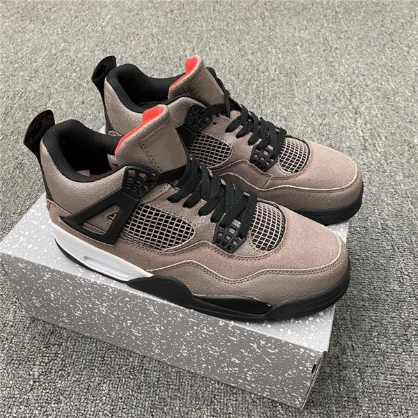 

4 taupe haze mens shoes mocha black brown sail basketball shoe jumpan 4s ts white oreo sneakers women trainer sports university blue