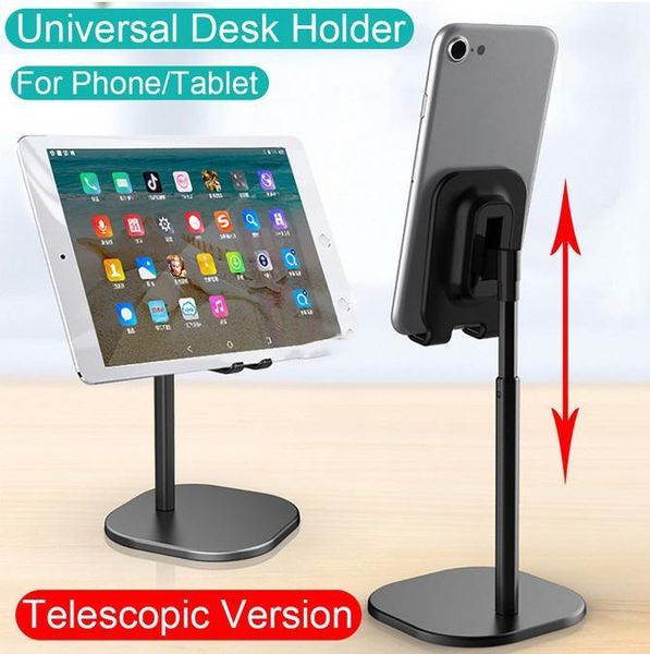 

universal desk phone holder on-slip mobile stand adjustable height tablet cellphone for huawei cell mounts & holders