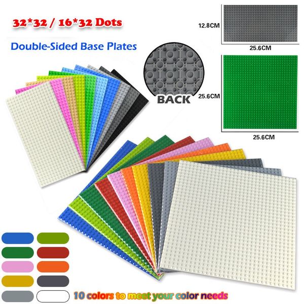 

classic base plates 32*32/16*32 dots double sided baseplates diy building bricks blocks accessories kids toys