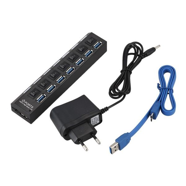

hubs usb3.0 hub 7 ports usb v3.0 + 5v/2a power