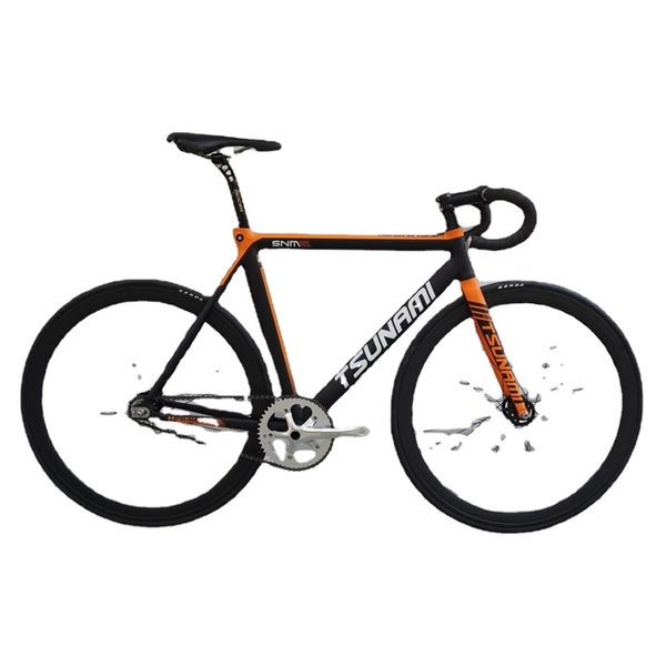 Tsunami snm 300 pista bicicleta bicicleta fixo engrenagem bicicletas ciclos para a cidade masculina e feminina equitação de alumínio liga bicicletas bicicletas