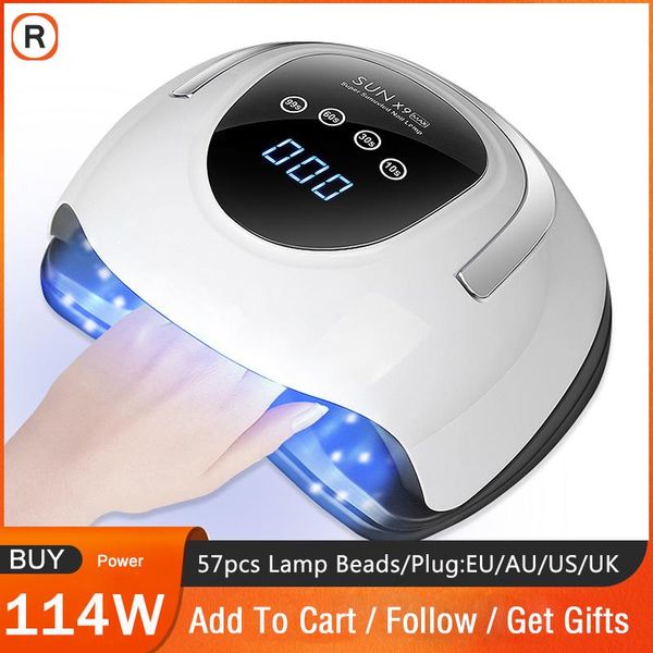 

nail dryers sun x9 max uv led lamp acrylic gel dryer for all gels with smart sensor professional manicure machine epuipment
