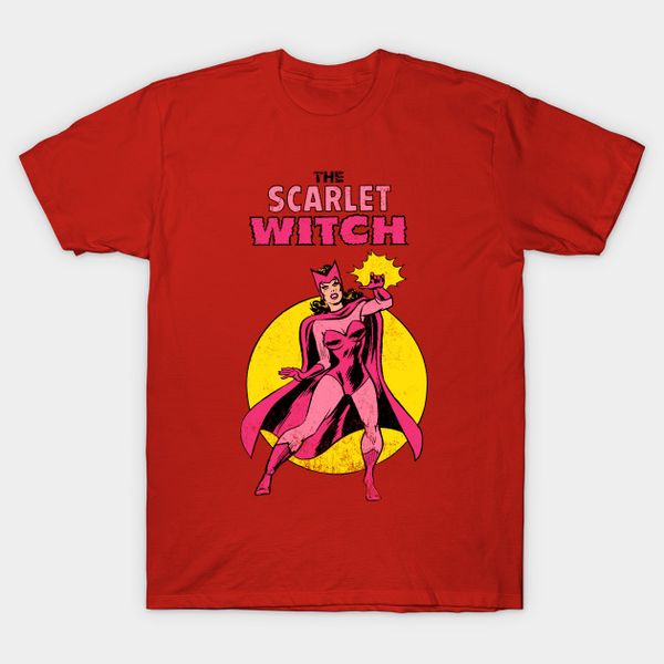 

wandavision shirt scarlet witch t-shirt gift for fans, White;black