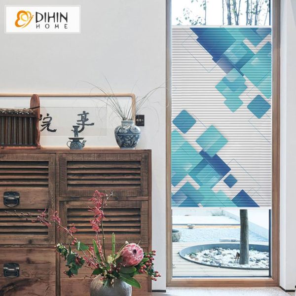 

abstract geometry 40-50% half blackout cellular honeycomb blinds shades home decor for living room customize curtains