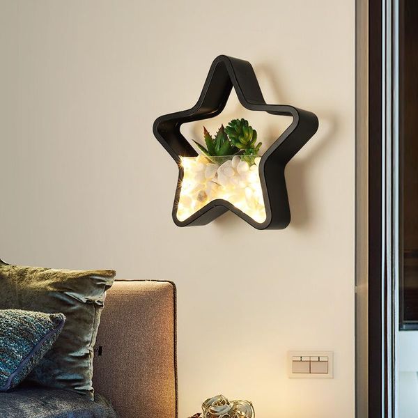 

modern led stone penteadeira bedroom light aplique luz pared monkey lamp espelho living room dinging wall