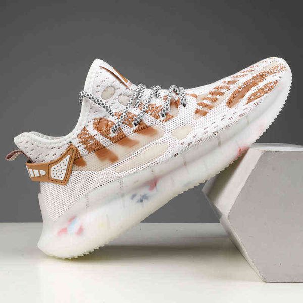 

dress shoes sports shoes 2022 spring trend luminous keel coconut korean casual breathable mh popcorn running, Black
