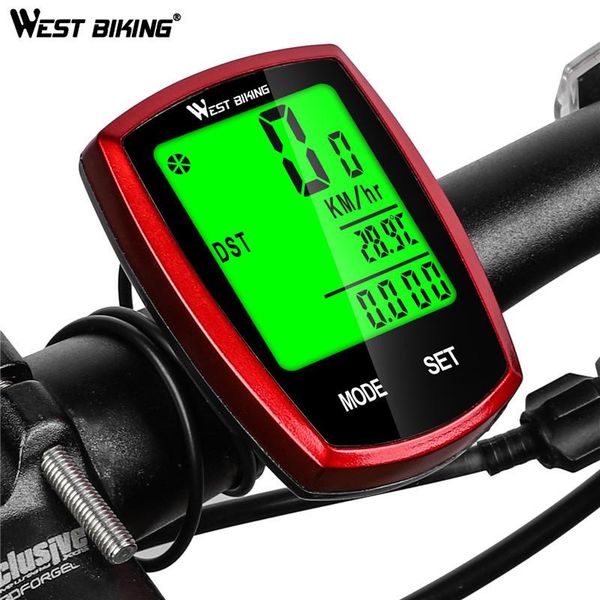 

bike computers west biking 22 function touchable bicycle computer wireless wired speedometer odometer satch waterproof