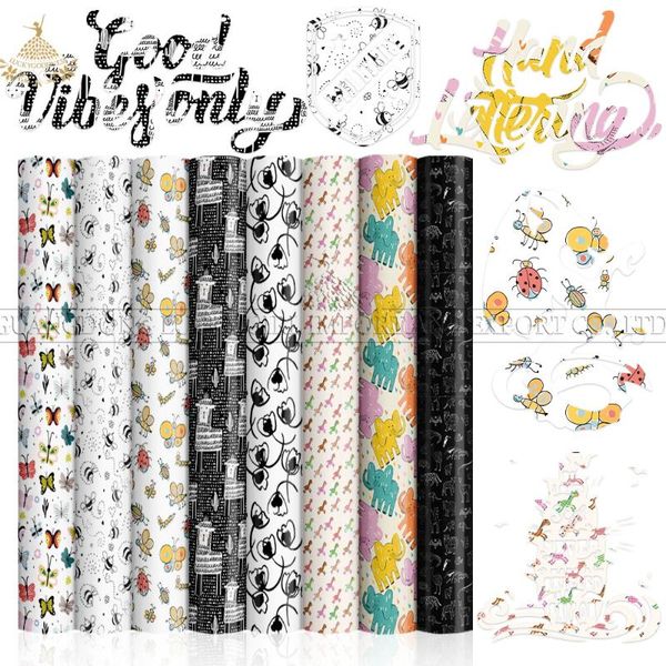

window stickers lucky goddness infusible transfer ink 1pcs 12x12" colorful cartoon sublimation paper cricut joy suitable for mouse pads