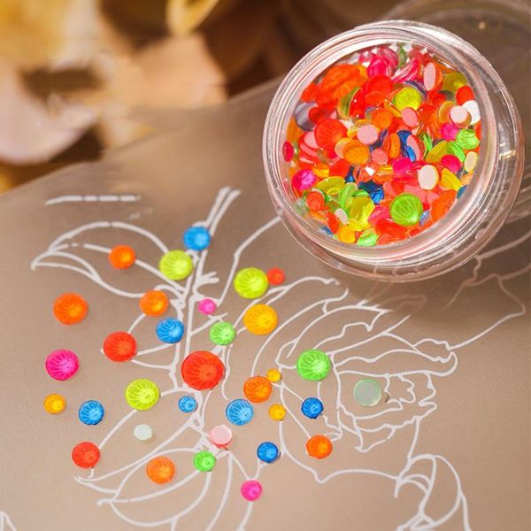 

nail art decorations diamond mixed japanese decoration candy fluorescent color flat rhinestone jewelry manicure accessories, Silver;gold