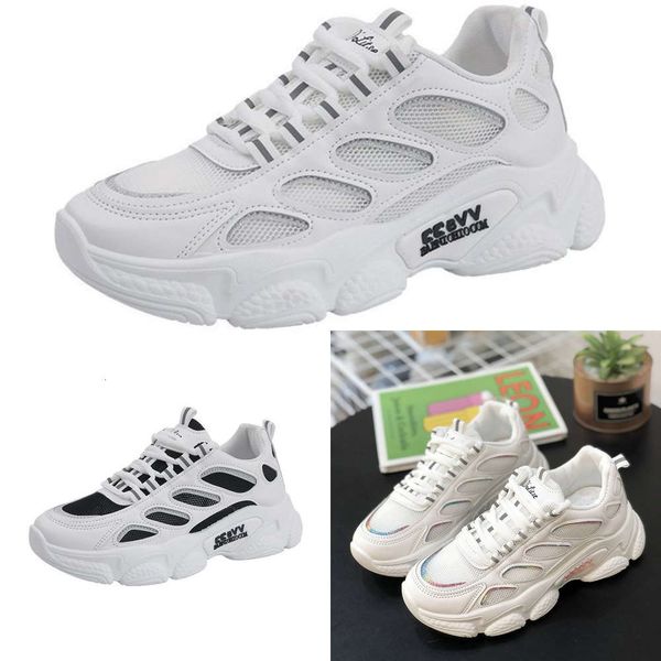 

casual shoes daddy shoes women 2021 spring new fashion popular women's zhixun breathable thick soled sports leisure wjvm, Black