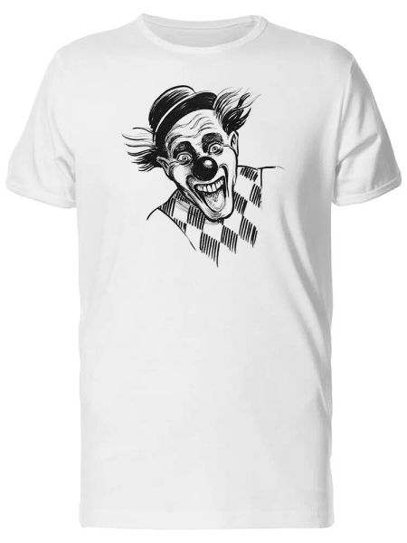 

Cool Happy Laughing Clown Sketch Men's Tee -Image by Shutterstock, White;black