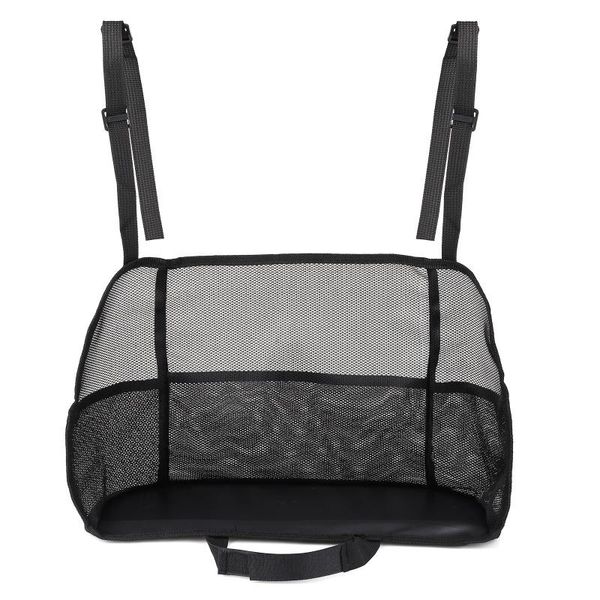 

car organizer net pocket organizer, mesh storage for tissue purse (luxury black)