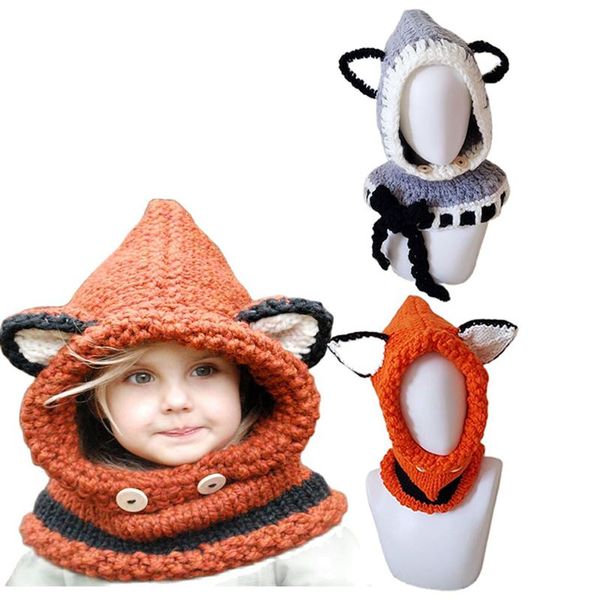 

caps & hats hat with earflaps christmas gift baby girls handcraft kids wrap scarf cute autumn cartoon boy knitted children's winter, Yellow
