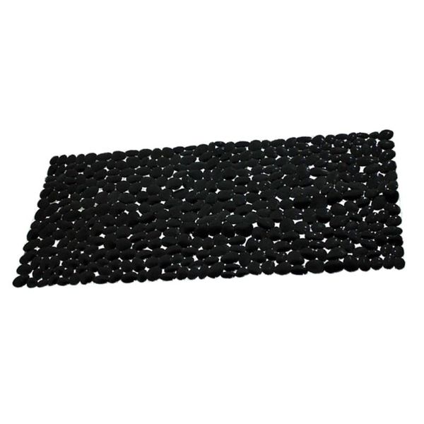 

bath mats pvc floor mat bathroom foot skid resistance shower (black)