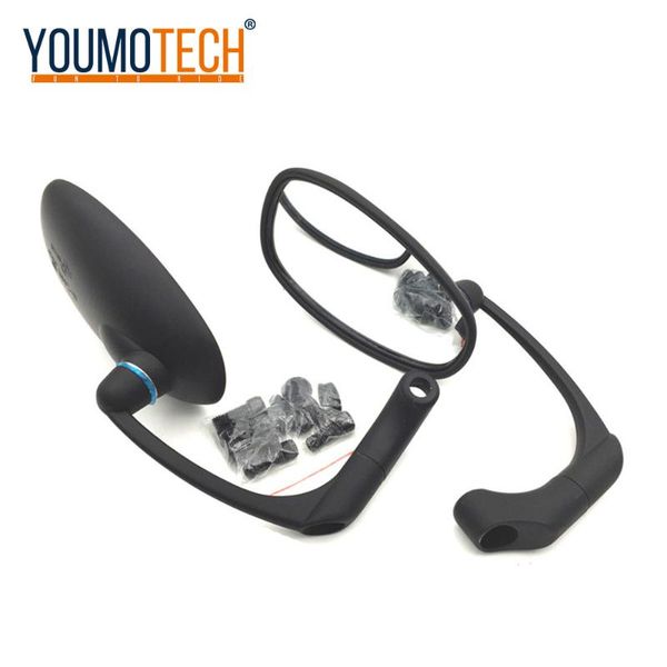 

motorcycle mirrors 1 pair 8/10mm screws universal round retro rearview side for bobber cafe racer modified rear view