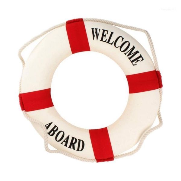 

welcome aboard foam nautical life lifebuoy ring boat wall hanging home decoration11