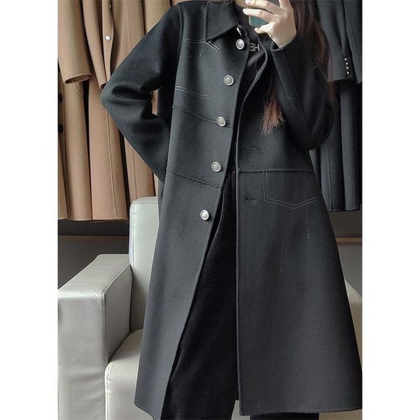 

women's wool & blends coat woman winter coats and jackets black commuter metle
