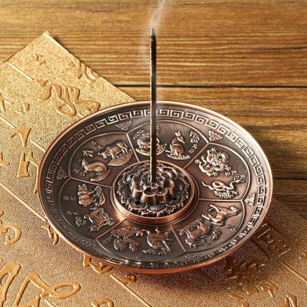 

sachet bags round 5 holes lotus incense burners retro dragon holder stick cone censer plate buddhism home office decoration gifts