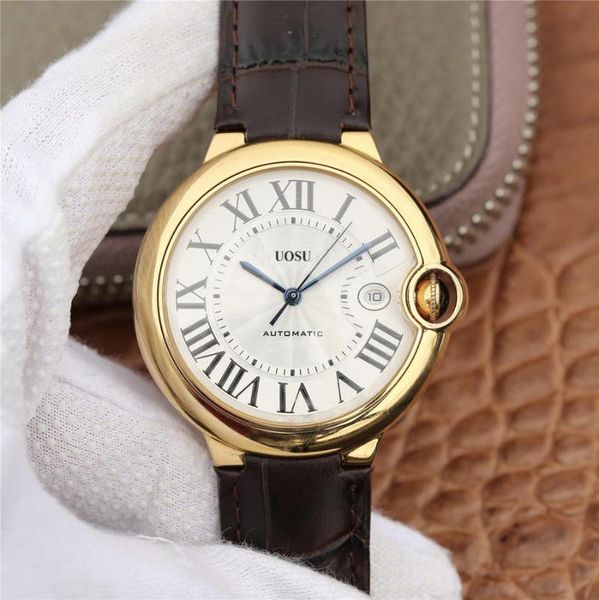 

wristwatches watch v6 w6900551 (large 42mm) mechanical men's gold and rose, Slivery;brown