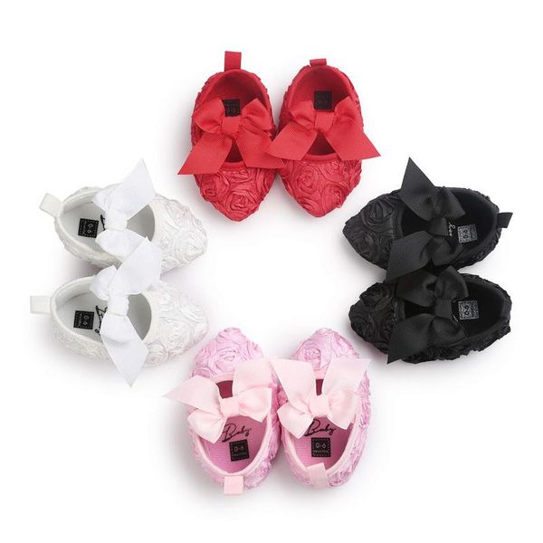 

first walkers est style flower baby girl shoes comfortable outdoot princess rose design 4 colors